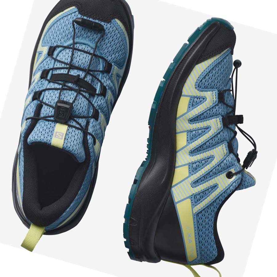 Salomon XA PRO V8 Çocuk Patika Koşu Ayakkabısı Mavi | TR 2031LIS